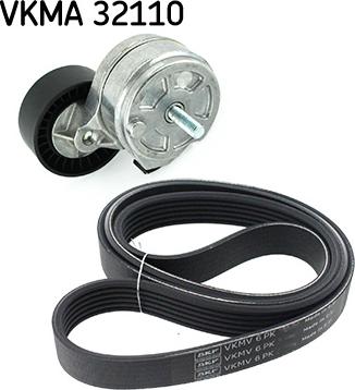 SKF VKMA 32110 - Поликлиновый ременный комплект unicars.by