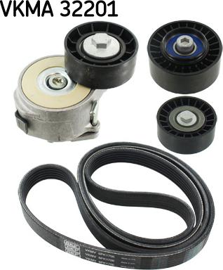 SKF VKMA 32201 - Поликлиновый ременный комплект unicars.by