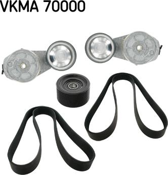 SKF VKMA 70000 - Поликлиновый ременный комплект unicars.by