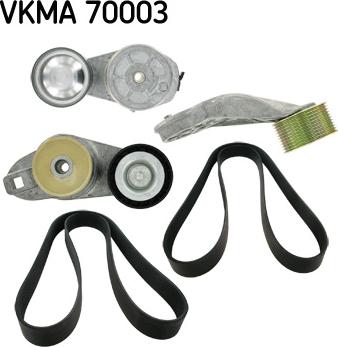 SKF VKMA 70003 - Поликлиновый ременный комплект unicars.by