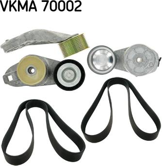 SKF VKMA 70002 - Поликлиновый ременный комплект unicars.by