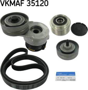 SKF VKMAF 35120 - Поликлиновый ременный комплект unicars.by