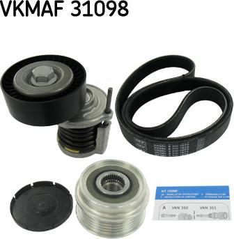 SKF VKMAF 31098 - Поликлиновый ременный комплект unicars.by