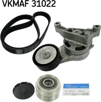 SKF VKMAF 31022 - Поликлиновый ременный комплект unicars.by