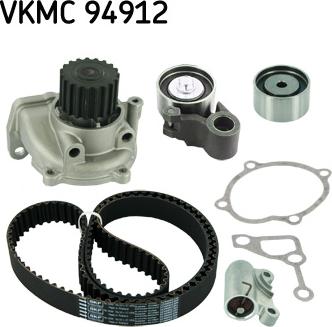 SKF VKMC 94912 - Водяной насос + комплект зубчатого ремня ГРМ unicars.by