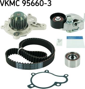 SKF VKMC 95660-3 - Водяной насос + комплект зубчатого ремня ГРМ unicars.by