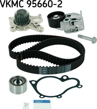 SKF VKMC 95660-2 - Водяной насос + комплект зубчатого ремня ГРМ unicars.by