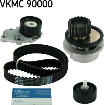 SKF VKMC 90000 - Водяной насос + комплект зубчатого ремня ГРМ unicars.by