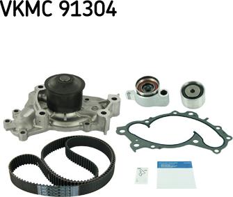 SKF VKMC 91304 - Водяной насос + комплект зубчатого ремня ГРМ unicars.by