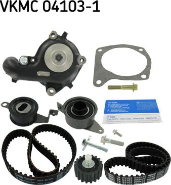 SKF VKMC 04103-1 - Водяной насос + комплект зубчатого ремня ГРМ unicars.by