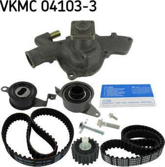 SKF VKMC 04103-3 - Водяной насос + комплект зубчатого ремня ГРМ unicars.by