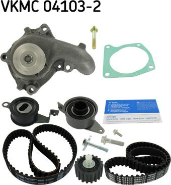 SKF VKMC 04103-2 - Водяной насос + комплект зубчатого ремня ГРМ unicars.by