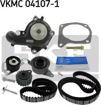 SKF VKMC 04106-3 - Водяной насос + комплект зубчатого ремня ГРМ unicars.by