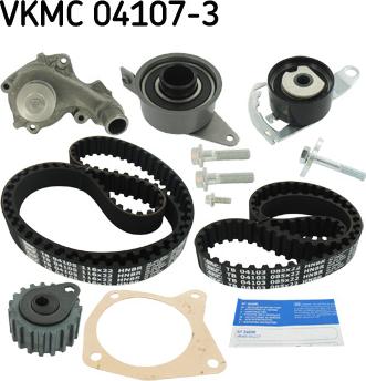 SKF VKMC 04107-3 - Водяной насос + комплект зубчатого ремня ГРМ unicars.by