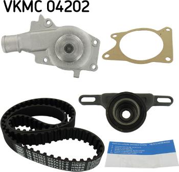 SKF VKMC 04202 - Водяной насос + комплект зубчатого ремня ГРМ unicars.by