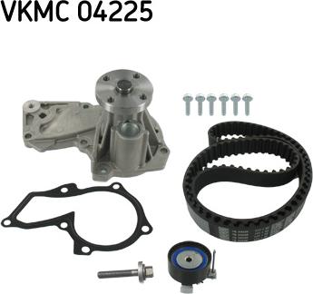 SKF VKMC 04225 - Водяной насос + комплект зубчатого ремня ГРМ unicars.by