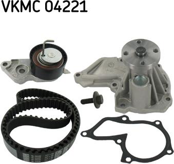 SKF VKMC 04221 - Водяной насос + комплект зубчатого ремня ГРМ unicars.by