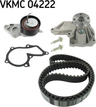 SKF VKMC 04222 - Водяной насос + комплект зубчатого ремня ГРМ unicars.by