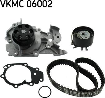 SKF VKMC 06002 - Водяной насос + комплект зубчатого ремня ГРМ unicars.by