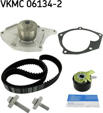 SKF VKMC 06134-2 - Водяной насос + комплект зубчатого ремня ГРМ unicars.by