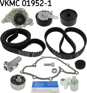 SKF VKMC 01952-1 - Водяной насос + комплект зубчатого ремня ГРМ unicars.by