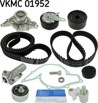 SKF VKMC 01952 - Водяной насос + комплект зубчатого ремня ГРМ unicars.by