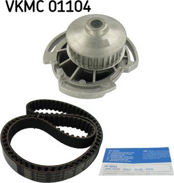 SKF VKMC 01104 - Водяной насос + комплект зубчатого ремня ГРМ unicars.by