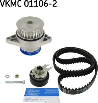 SKF VKMC 01106-2 - Водяной насос + комплект зубчатого ремня ГРМ unicars.by