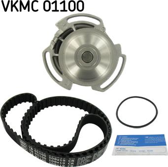 SKF VKMC 01100 - Водяной насос + комплект зубчатого ремня ГРМ unicars.by