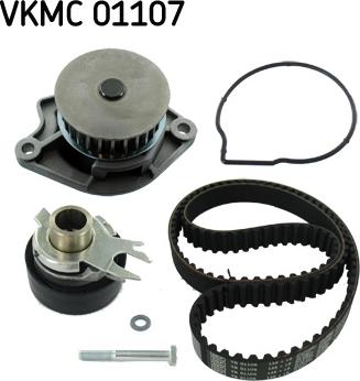 SKF VKMC 01107 - Водяной насос + комплект зубчатого ремня ГРМ unicars.by