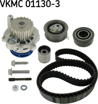 SKF VKMC 01130-3 - Водяной насос + комплект зубчатого ремня ГРМ unicars.by