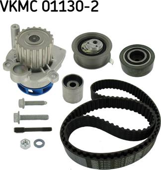 SKF VKMC 01130-2 - Водяной насос + комплект зубчатого ремня ГРМ unicars.by