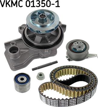 SKF VKMC 01350-1 - Водяной насос + комплект зубчатого ремня ГРМ unicars.by