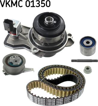 SKF VKMC 01350 - Водяной насос + комплект зубчатого ремня ГРМ unicars.by