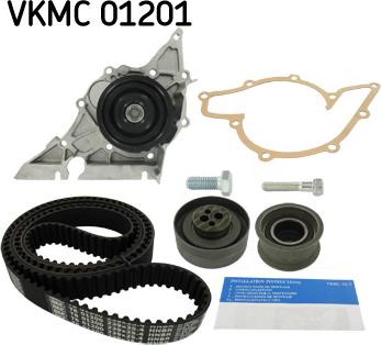 SKF VKMC 01201 - Водяной насос + комплект зубчатого ремня ГРМ unicars.by