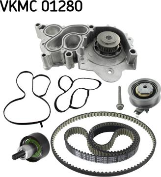 SKF VKMC 01280 - Водяной насос + комплект зубчатого ремня ГРМ unicars.by