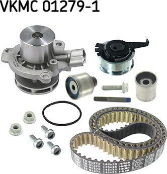 SKF VKMC 01279-1 - Водяной насос + комплект зубчатого ремня ГРМ unicars.by