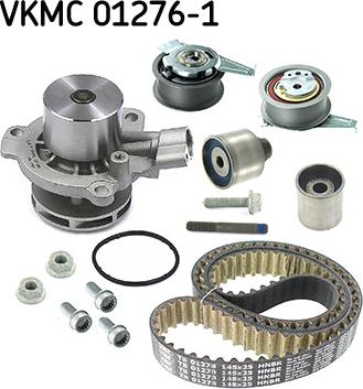 SKF VKMC 01276-1 - Водяной насос + комплект зубчатого ремня ГРМ unicars.by