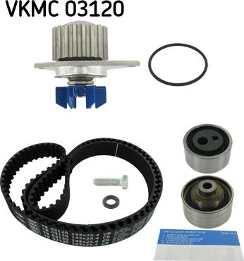 SKF VKMC 03120 - Водяной насос + комплект зубчатого ремня ГРМ unicars.by