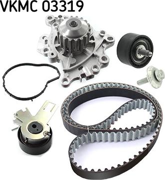 SKF VKMC 03319 - Водяной насос + комплект зубчатого ремня ГРМ unicars.by