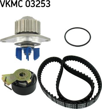 SKF VKMC 03253 - Водяной насос + комплект зубчатого ремня ГРМ unicars.by