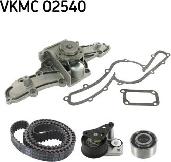 SKF VKMC 02540 - Водяной насос + комплект зубчатого ремня ГРМ unicars.by