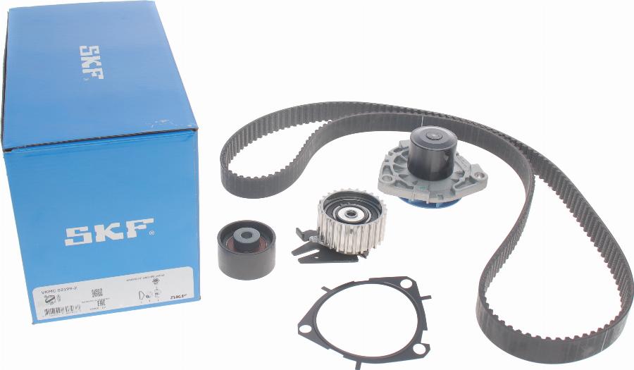 SKF VKMC 02199-2 - Водяной насос + комплект зубчатого ремня ГРМ unicars.by