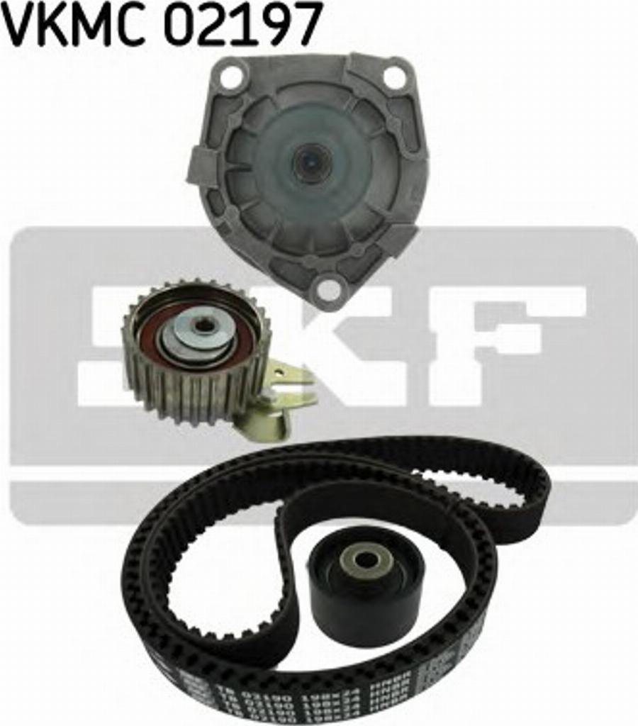 SKF VKMC02197 - Водяной насос + комплект зубчатого ремня ГРМ unicars.by