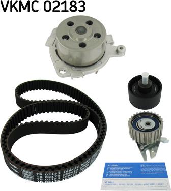 SKF VKMC 02183 - Водяной насос + комплект зубчатого ремня ГРМ unicars.by