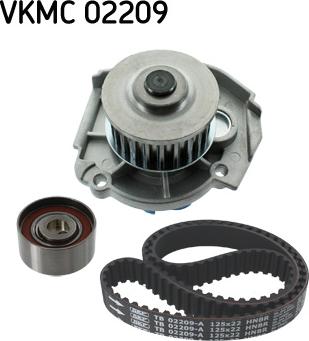 SKF VKMC 02209 - Водяной насос + комплект зубчатого ремня ГРМ unicars.by