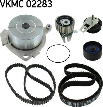 SKF VKMC 02283 - Водяной насос + комплект зубчатого ремня ГРМ unicars.by