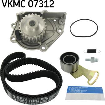 SKF VKMC 07312 - Водяной насос + комплект зубчатого ремня ГРМ unicars.by