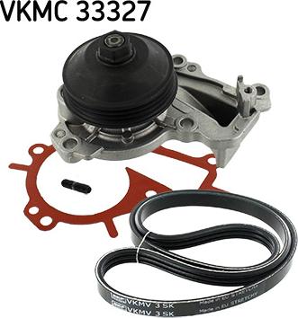 SKF VKMC 33327 - Водяной насос + комплект ручейковых ремней unicars.by