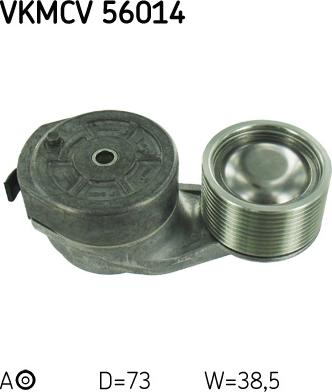 SKF VKMCV 56014 - Ролик, поликлиновый ремень unicars.by